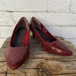 Rockport Toal Motion Snakeskin Heels